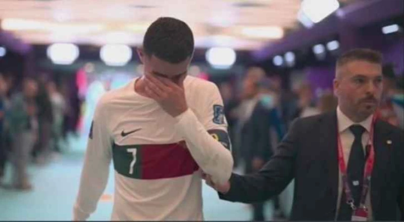 لن تصدق ما حصل لنجم البرتغال كريستيانو بعد فوز المغرب ب1-0 في ربع النهائي مونديال قطر2022